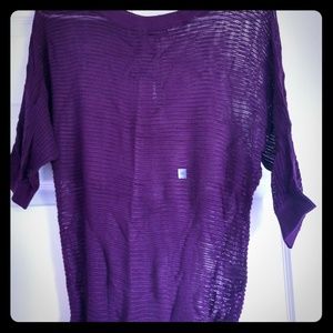 Express - Never worn- purple, mesh top (size XS)